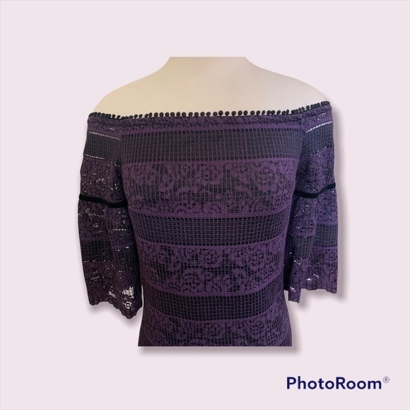 White House Black Market Lace Overlay Dress XS - Picture 4 of 5